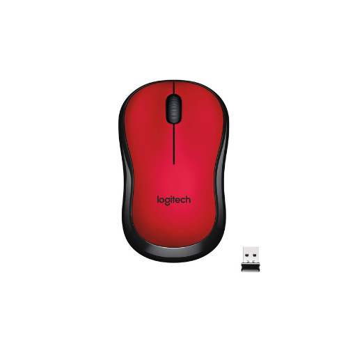 Logitech M221 Silent Wireless Mouse - Red